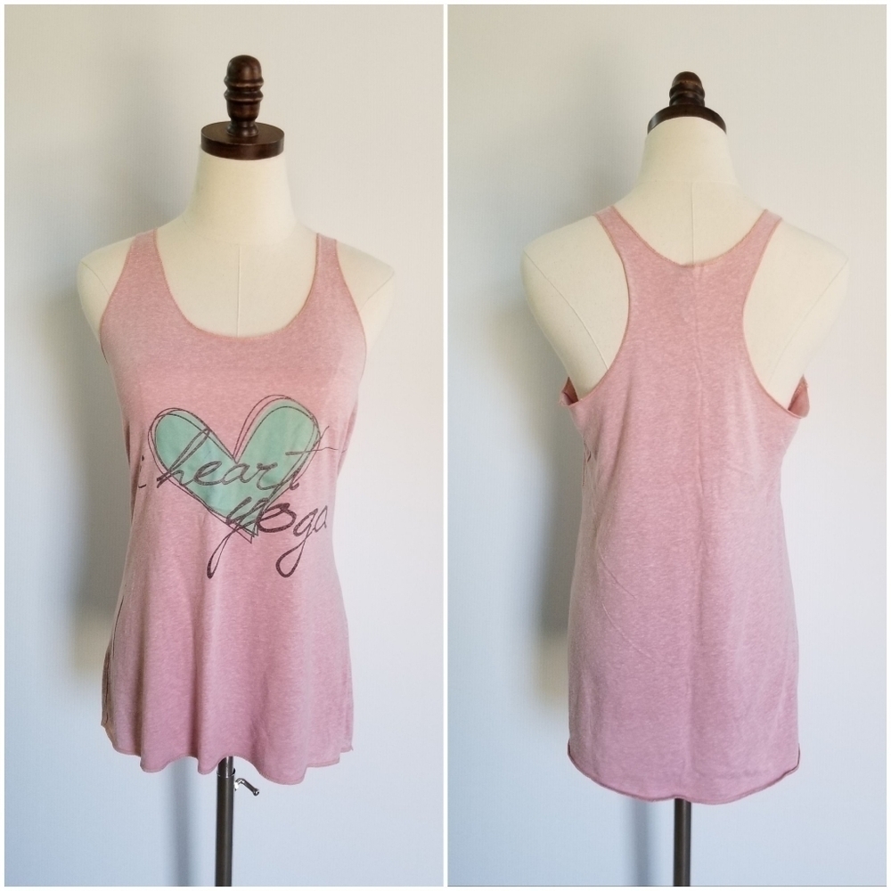 Next Level Apparel Pink Yoga Tank, medium